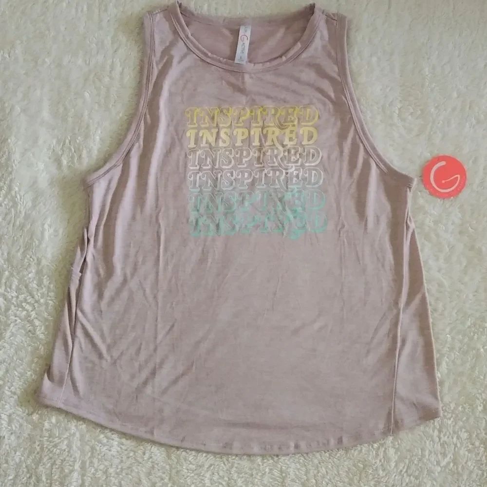 Guru Active🏃‍♀️ "INSPIRED" Graphic Tank - NWT